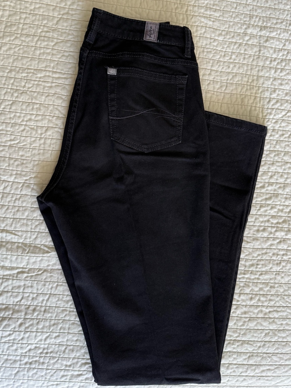 Women’s Aura Black Jeans - Classic Straight Fit Long